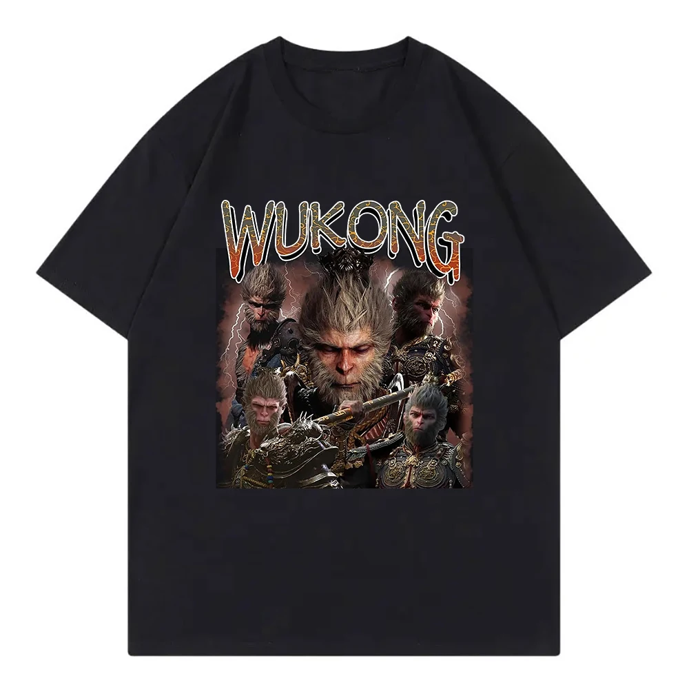 kf S4bd05aab818f49ccbf10e6fef81f388bX Black Myth Wukong T Shirt 2024 Funny Men Clothing Harajuku T Shirt Unisex High Quality Tops - Black Myth Wukong Shop