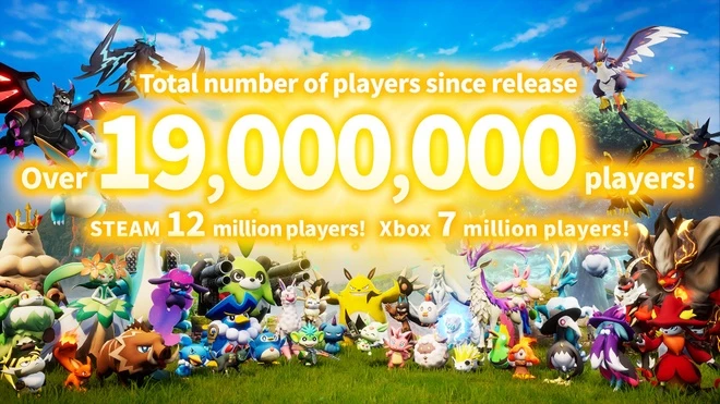 record for Palworld's game sales speed